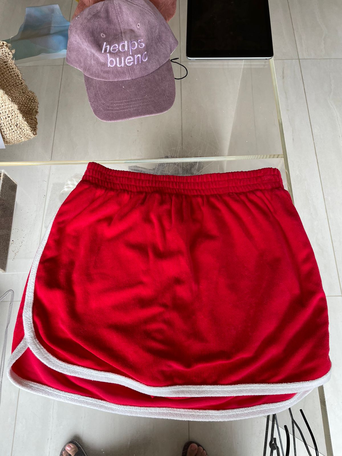 Nia red skort