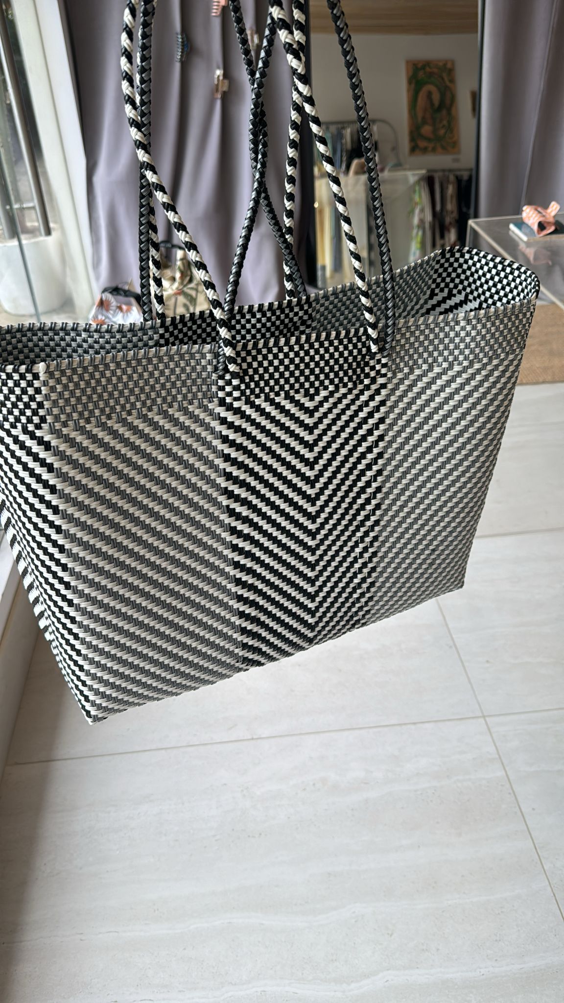 Plastic basket bags